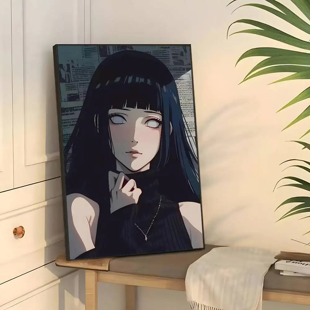 H-Hyuuga Hinata Cartoon Poster Wall art print art suitable for living room bedroom bar parlor home decor gift