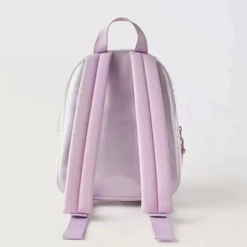 6 styles Kawaii Disney Lilo & Stitch Plush or Glossy Messenger Bag Cartoon Large-Capacity Student Backpack Kindergarten Bag Gift