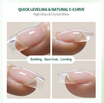 Nailpop 15ml Builder Gel Nail Polish for Nail Apex & Extension Strengthener Upgraded Soak Off UV Gel Rhinestone Glue 4 Colors