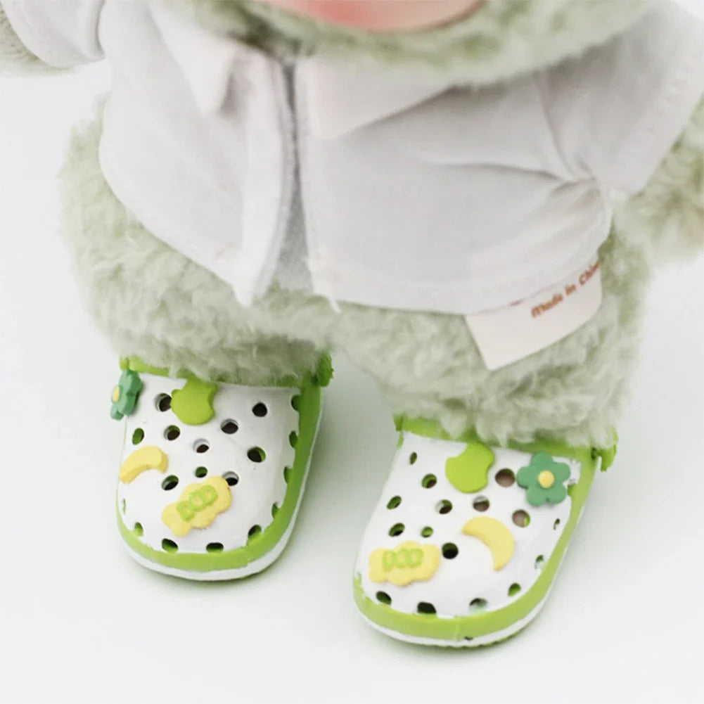 For LABUBU 3.0 Slipper Shoes Suitable for 17cm Cotton Dolls Shoes Boots Toys Casual Sports Shoes Dolls Accessories DIY Doll Toys