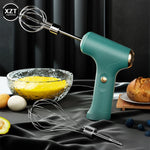 USB Wireless Electric Whisk Cake Baking Cream Whisk Kitchen Tools Handheld Rechargeable Mixing Machine Electric Food Mixer