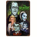 1PC Halloween Metal Sign Horror Movie Theme Shabby Iron Painting Tin Signs Wall Art Man Cave Film Theater Club Home Decoration