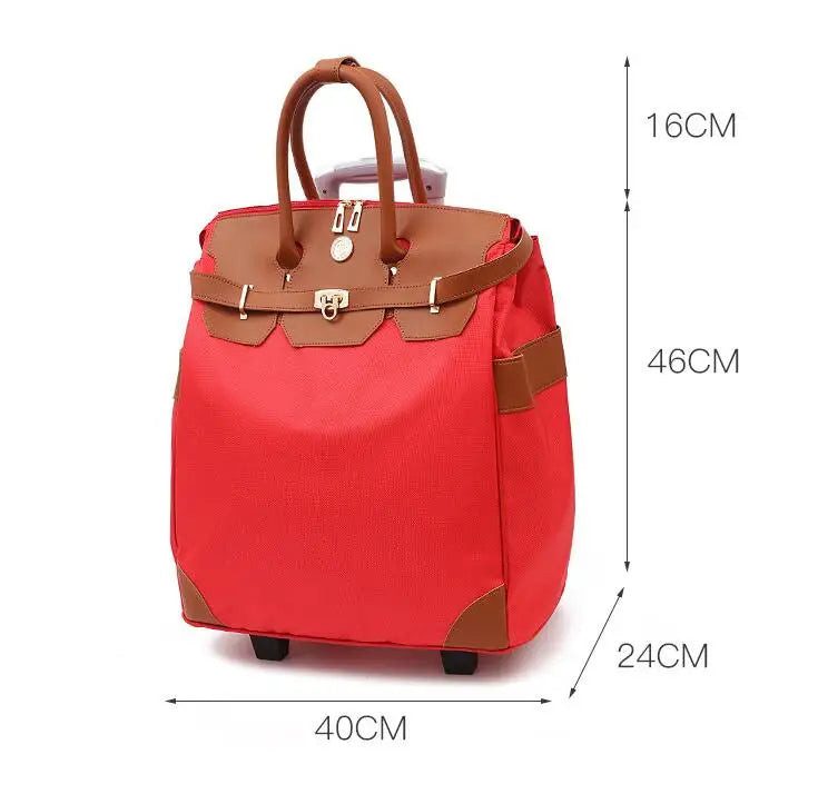 Women Travel Luggage Rolling Bags Women carry on hand luggage travel trolley bag Rolling luggage bags for travel bag on wheels