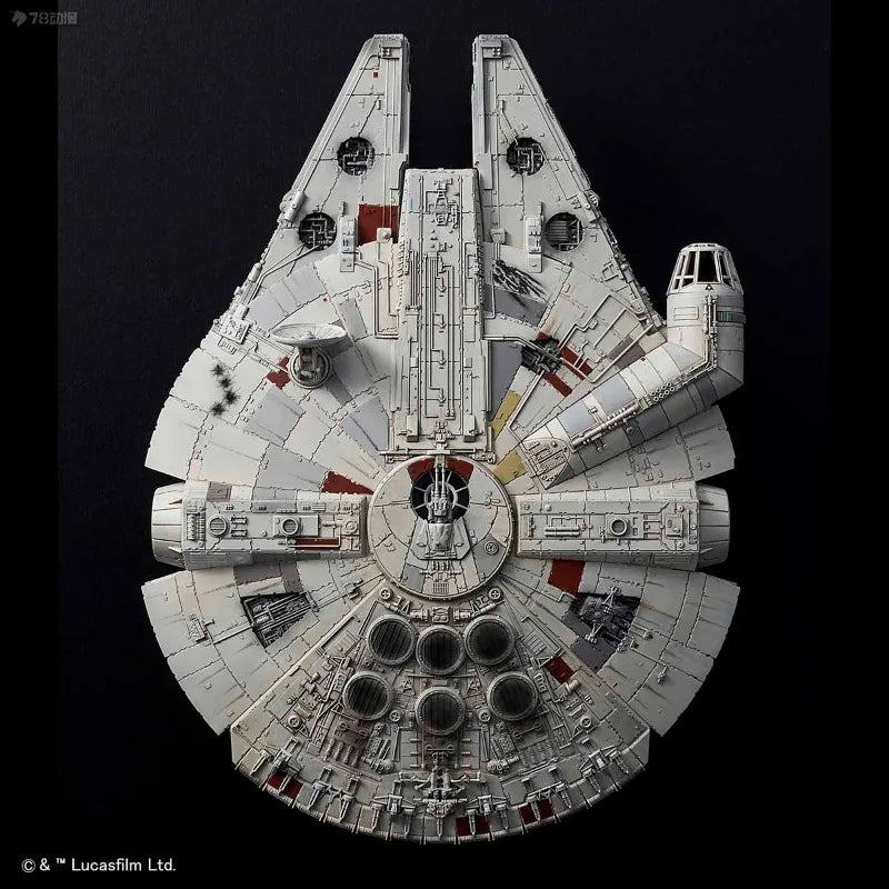 BANDAI Genuine STAR WARS Series Vehicle Series 1/144: Rise of The Millennium Falcon Skywalker Ver Assemble The Model Collect
