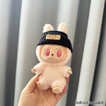For 15-17 cm V1v2 Labubu Clothes Outfit Labubu Sitting Party Bear Label Scarf Hat Bag Dolls Accessories Cute Decoration Sweater