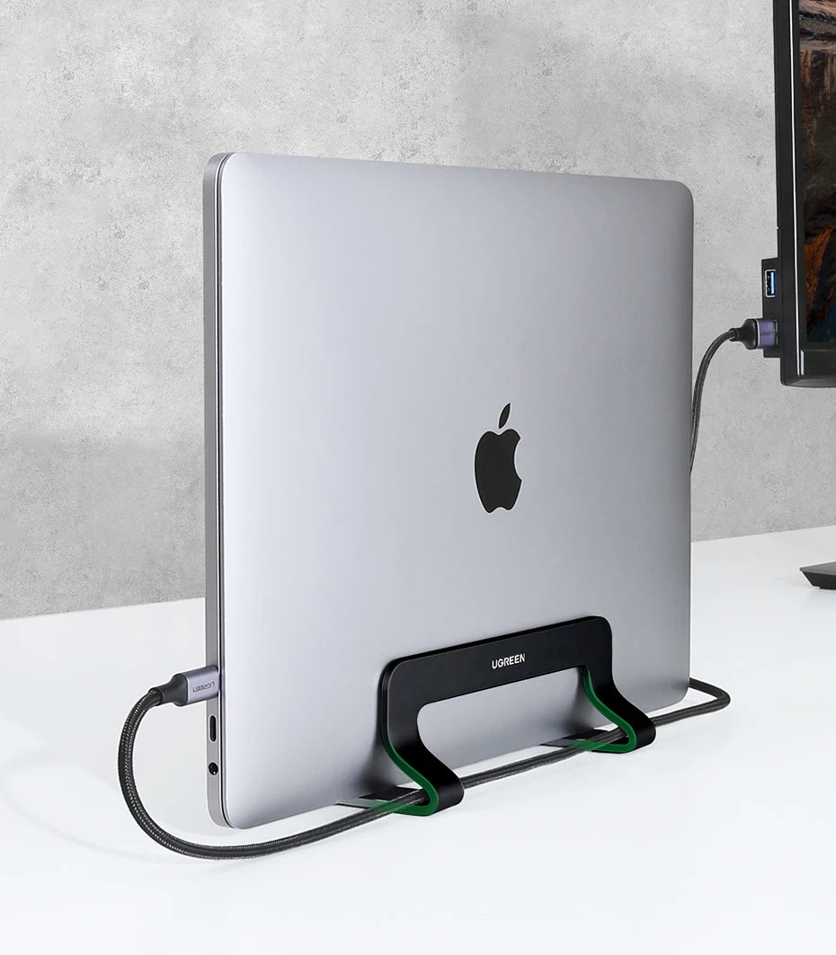 UGREEN Vertical Laptop Stand For MacBook Pro Aluminum Portable Notebook Stand Laptop Support MacBook Air Pro Tablet Phone Stand