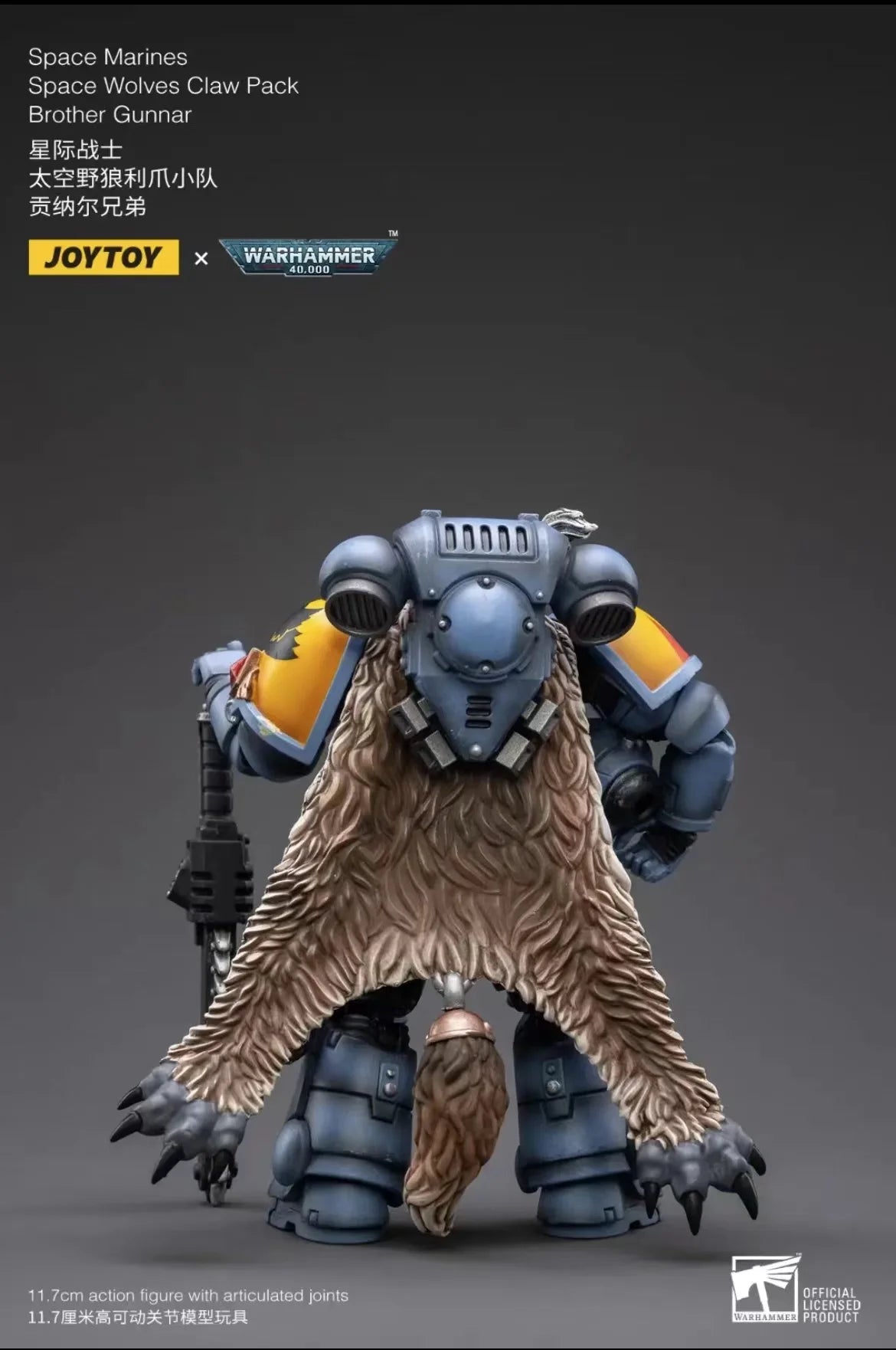 1/18 JOYTOY Action Figure – Warhammer 40K Horus Heresy Space Wolves Logan Ghostwolf Mecha Model