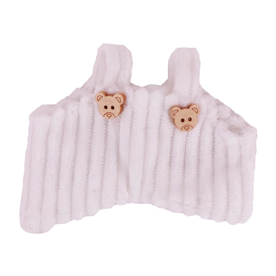 For 17Cm Plush Doll Labubu Clothes Accessories Pants Skirts Cute Overall Doll Shoes Leather Shoes Martin Boots Holiday Gifts