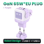 UGREEN 65W GaN Charger Uno Robot Design Quick Charge 4.0 3.0 PPS for iPhone 17 16 Pro Macbook Air Laptop Tablet PD Fast Charger
