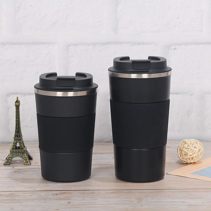 380ml 510ml Stainless Steel Coffee Cup Thermal Mug Garrafa Termica Cafe Copo Termico Caneca Non-slip Travel Car Insulated Bottle