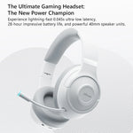 Picun BG 01 Gaming Wireless Headphone Mic OverEar Earphones 0.045s Low Latency Bluetooth 5.3 40mm Driver Wireless Cable Headset