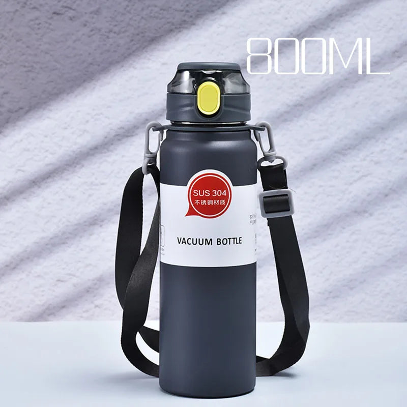 Stainless Steel Thermo Bottle Thermal Water Bottle Large Capacity Tumbler Portable Cold Hot Drinks Thermos Cup Fitness Cold Hot