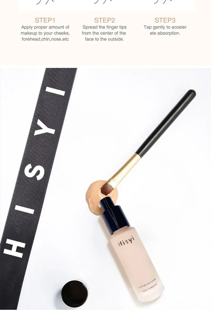 Liquid Foundation High Coverage Makeup Base Lasting Concealer BB Cream Waterproof Oil-Control Face Foundation Makeup Cosmetics