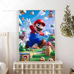 1PC Classic Anime Movie M-Marios Poster Self-adhesive Art Waterproof Paper Sticker Coffee House Bar Room Wall Decor