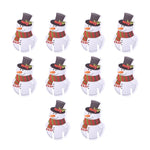 10pcs Santa Claus Snowman Tree Wine Glass 2024 Merry Christmas Decorations For Home Table Place Cards Xmas Gift New Year Party