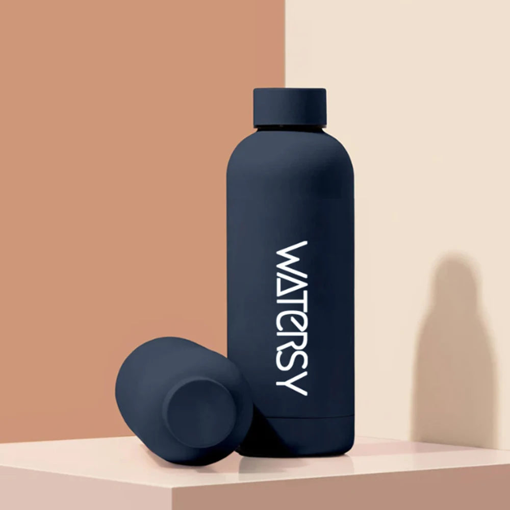 Watersy 500ML/17oz Stainless Steel Small Mouth Thermals Vacuum Portable Leak-proof Sports Water Bottle Gym Kettle