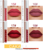 18 Color Lipstick Matte Non-stick Cup Waterproof Lip Gloss