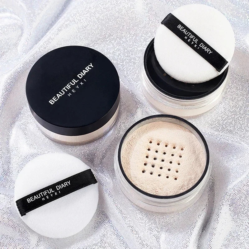 Professional Loose Powder Oil Control Anti-Sweat Waterproof Matte Base Makeup Long-lasting Translucent Mist Face Setting Powder