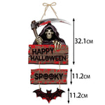 Halloween Door Hanging Pendants Pumpkin Skull Spooky Bat Paper Drop Ornaments Trick Or Treat Happy Halloween DIY Party Decor