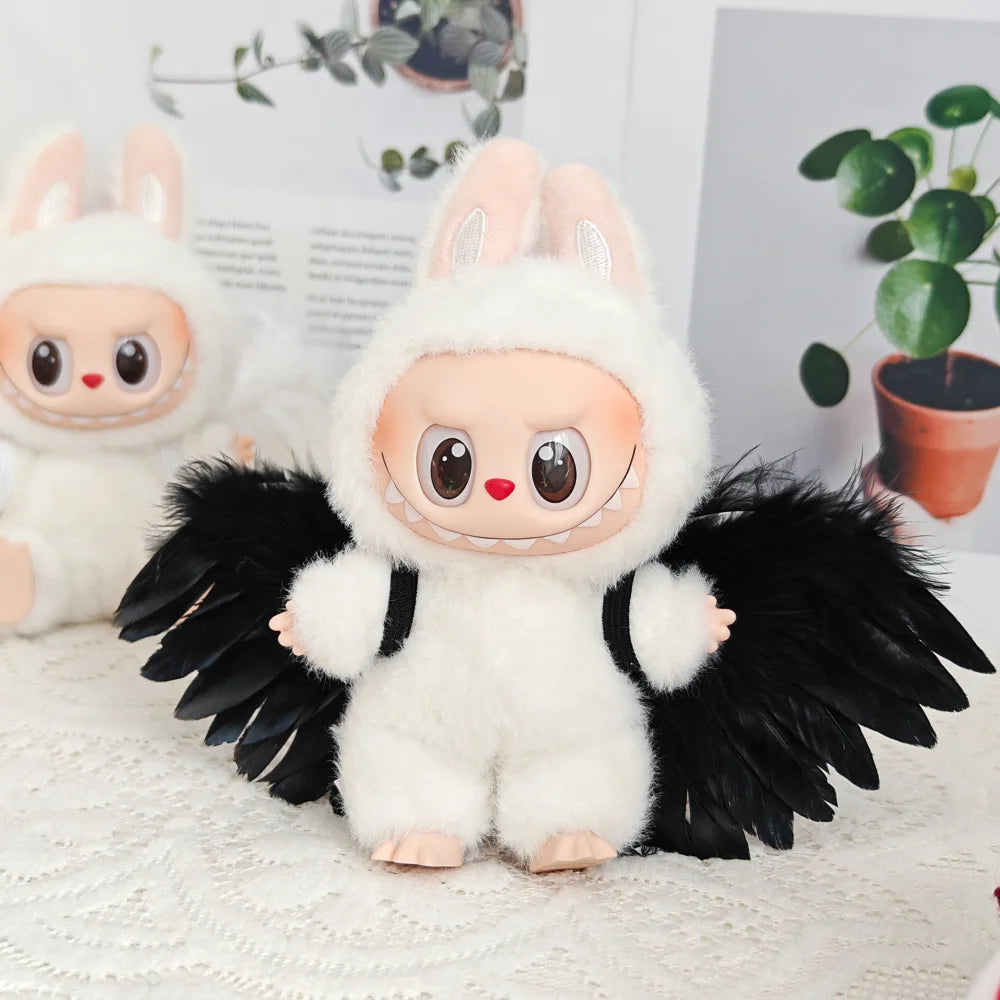 Doll Clothes For Labubu V1 V2 V3 Doll Plush Idol Doll Angel Wings Serise Decoration Accessories Diy Toy Sitting Party Fans Gift