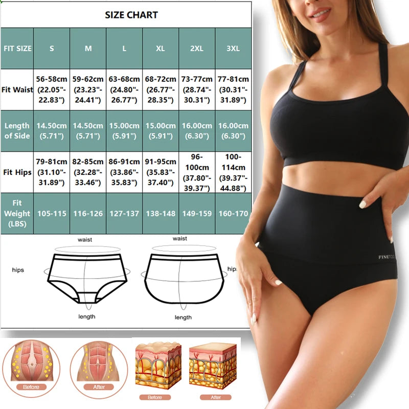 Set Seamless Ice Silk Shapewear Panties for Women, High Waist Slimming Briefs, Elastic Butt Lifter Underwear, Large Size