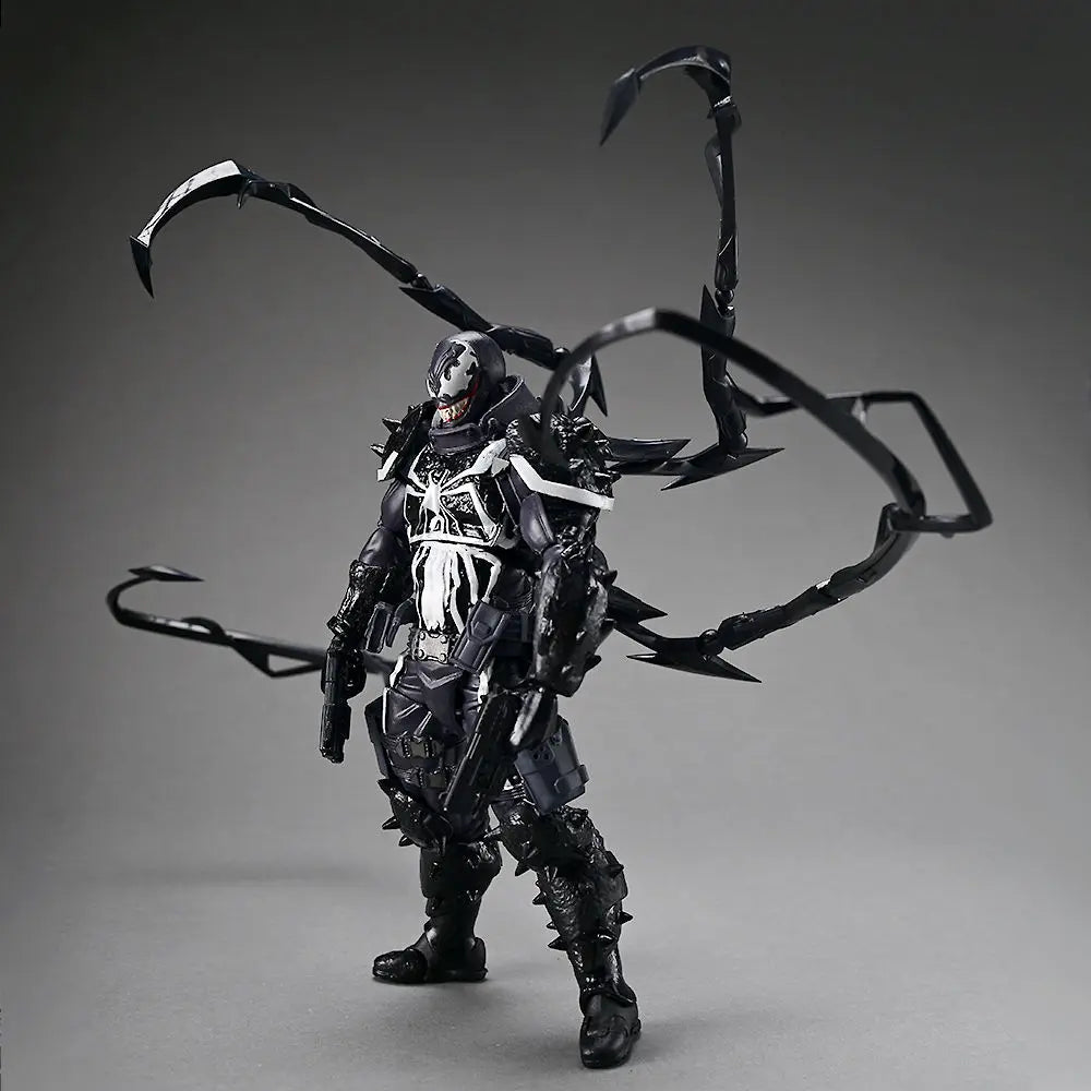 Agent Venom Revoltech Amazing Yamaguchi Anime Figure Eugene Thompson Venom PVC Model Collection Statue Toy Gift