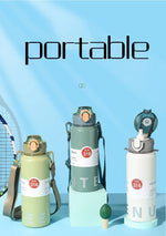 Stainless Steel Thermo Bottle Thermal Water Bottle Large Capacity Tumbler Portable Cold Hot Drinks Thermos Cup Fitness Cold Hot