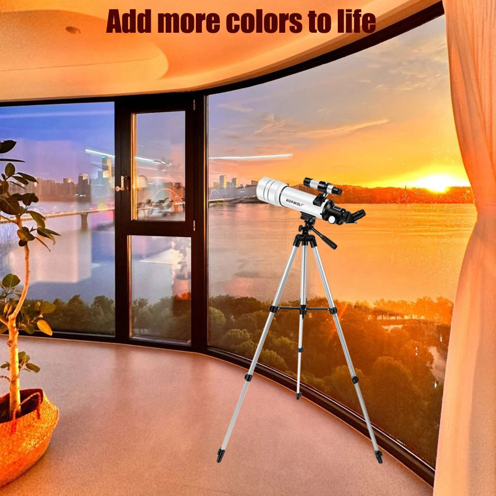 BORWOLF 70400 Professional High-definition Astronomical Telescope 333X To See The Moon and Stars Bird Watching Monocular