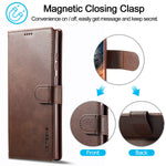 Leather Case for Samsung Galaxy S23 S24 S25 FE Ultra Plus Edge A07 A17 A35 A55 A06 A16 A26 A36 A56 5G Flip Wallet Card Holder