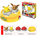 Pokemon Figures Beyblade Top Gyroscope Toys Pikachu Charmander Squirtle Mewtwo Eevee PVC Models Pokeball Gift For Kids