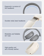 Edifier W800BT Pro Wireless Headphones Bluetooth 5.4 Over-ear Headset -44dB Active Noise Cancelling Hi-Res Audio 45H Playtime