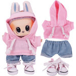 Doll Clothes Set For labubu 17cm Plush Doll Accessories Girl's Toys Birthday And Christmas Gifts