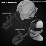 Megaorei NK006 Helmet Night Vision Monocular Long-Distance Infrared 5X Zoom 1080P Digital Hunting Night Vision Goggles Telescope