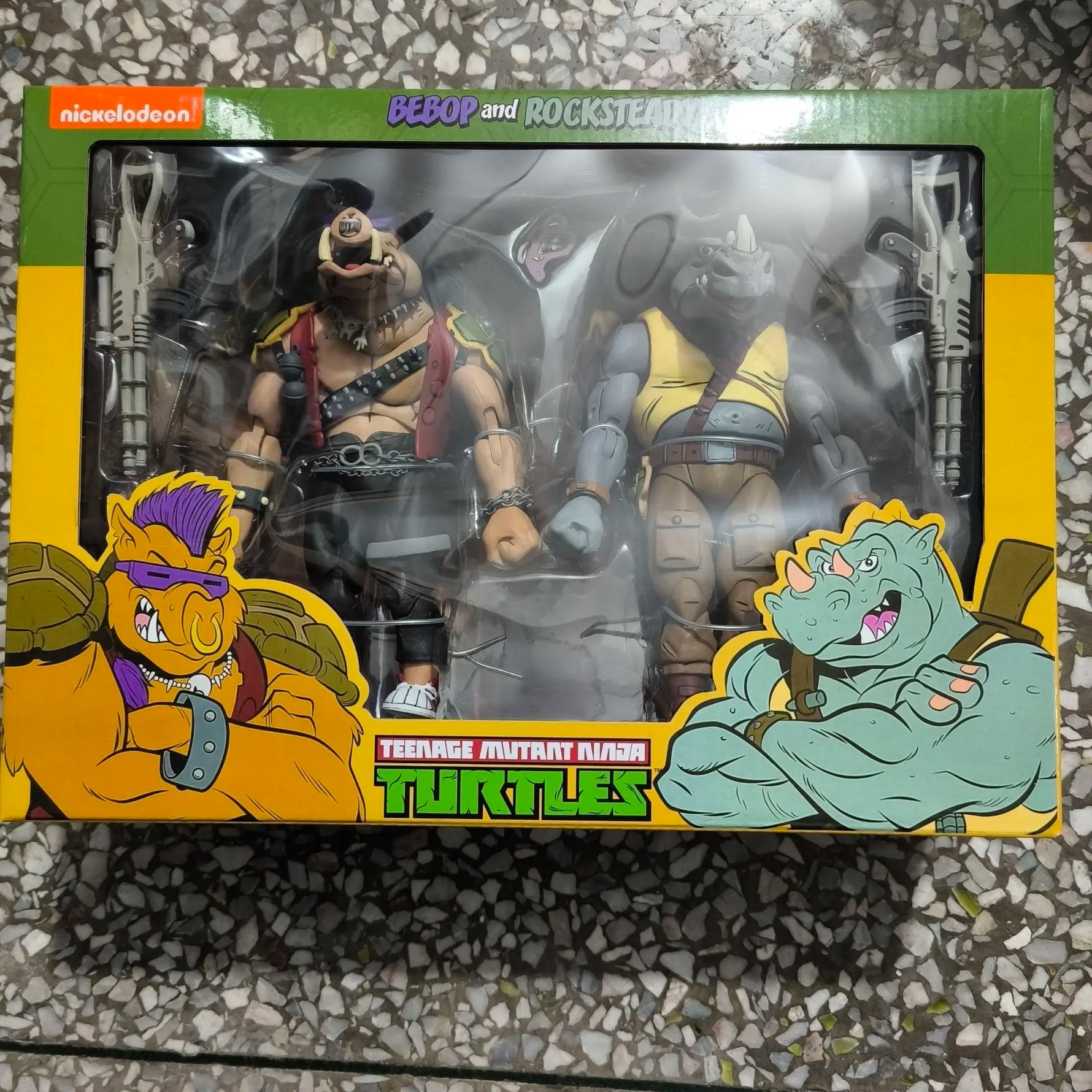 2PCS/Set NECA Shredder Michelangelo Foot Solder Donatello Krang Figure Bebop Rocksteady Turtle Figure Action Figurine Toy