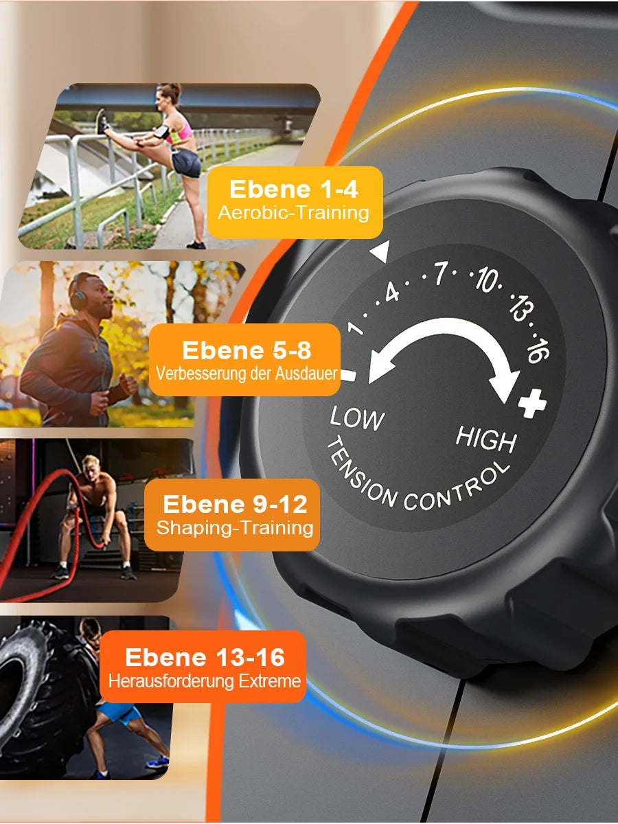 MettleMatic RM3 Foldable Rowing Machine, 300N Magnetic Resistance, 16 Levels, Bluetooth, 150kg Capacity