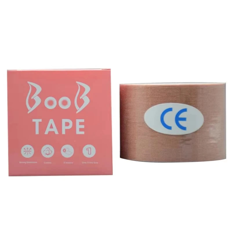 Invisible Push-Up Breast Enhancement Tape, Breathable Elastic Fabric, Self-Adhesive Breast Lift Tape