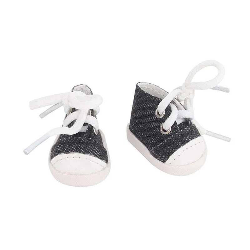 1 pair Multi Colours Labubu Doll Shoes Labubu Bow Shoes for 17cm Labubu Accessories Doll Finger Shoes Doll Leather Shoes