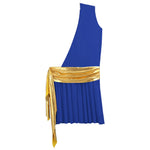 Mens Ancient Greek God Toga Gladiator Costumes Roman Emperor One Shoulder Sleeveless Robe Halloween Medieval Warrior Outfits