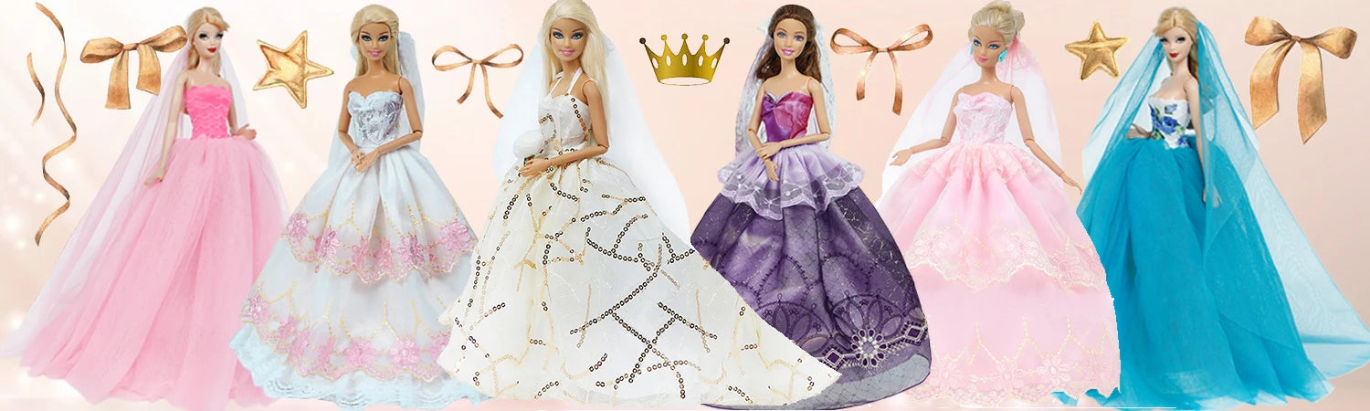 32 Item/Set Ba Doll Bie 11.5 inch Doll Accessories=10 Mix Dress+ 4 Glasses+ 6 Necklaces+2 Handbag+ 10 Shoes Clothes 11.8'' Doll