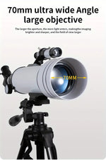 BORWOLF  F40070M  Professional High-definition Astronomical Telescope 200X To See The Moon and Stars Bird Watching Monocular