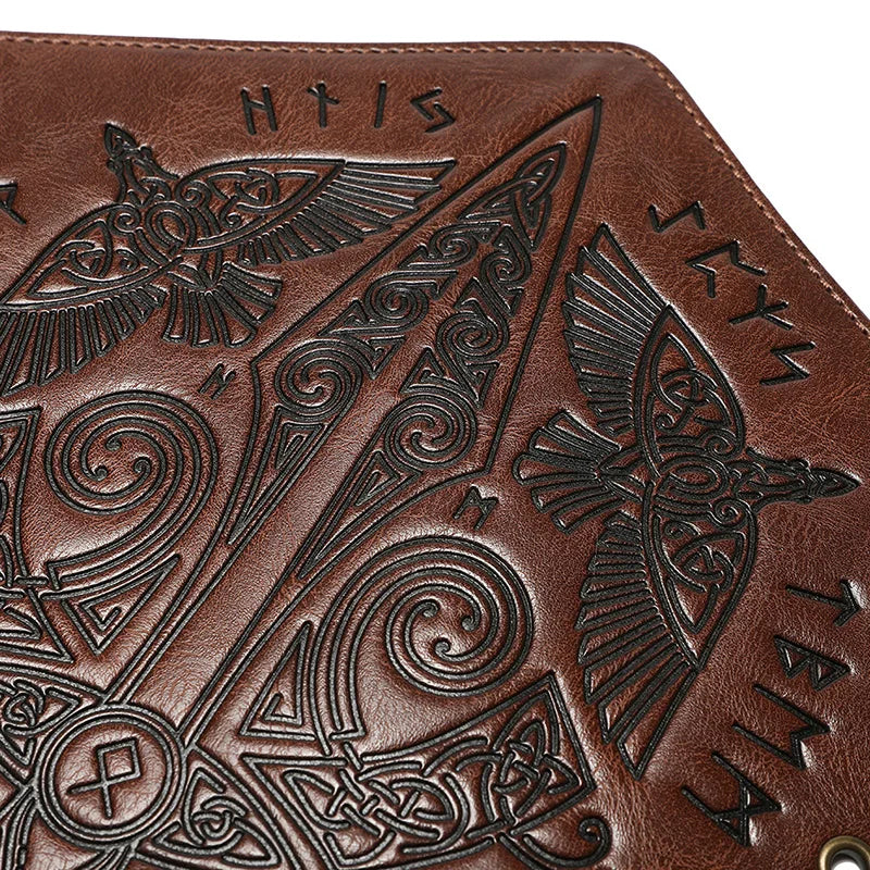 Medieval PU Leather Gauntlet Wristband Medieval Arm Bracers Punk Bracer Wrist Guards for Halloween Warrior Knight Photo Props