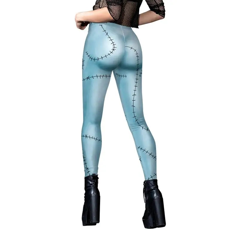 Halloween Sally Suit Cosplay Costume Anime Movie Bodysuit Spandex Jumpsuit Party Carnival Leggings Day of The Dead Zentai Set