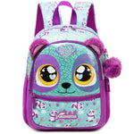 1pc Cute 13 Inch Animal Backpack Kindergarten Outdoor Sports Little Girl With Small Pendant
