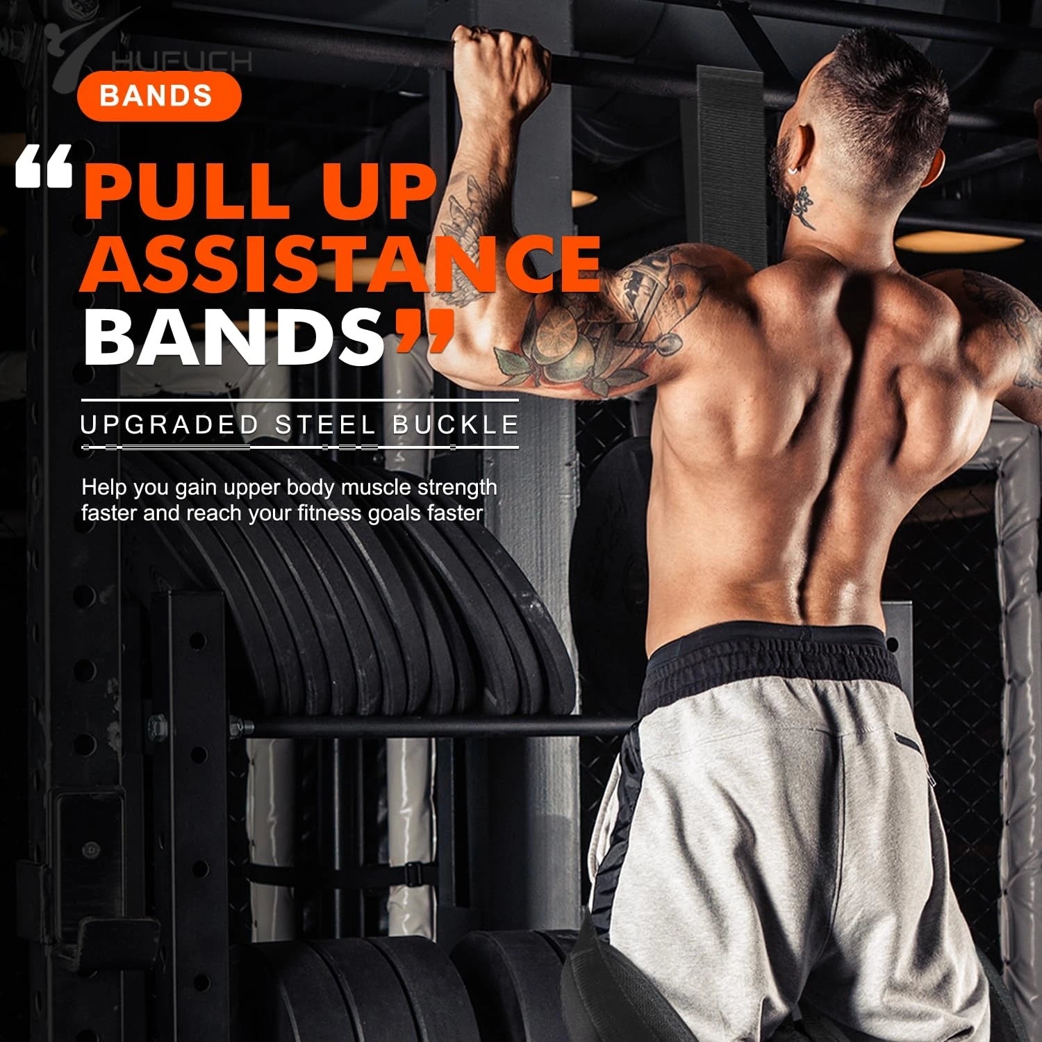 Premium Pull-Up Assistance Bands Set Resistance Strap Elastic Hanging Rope Pull Bar Fitness Home Men's Auxiliary Latex Workout Band