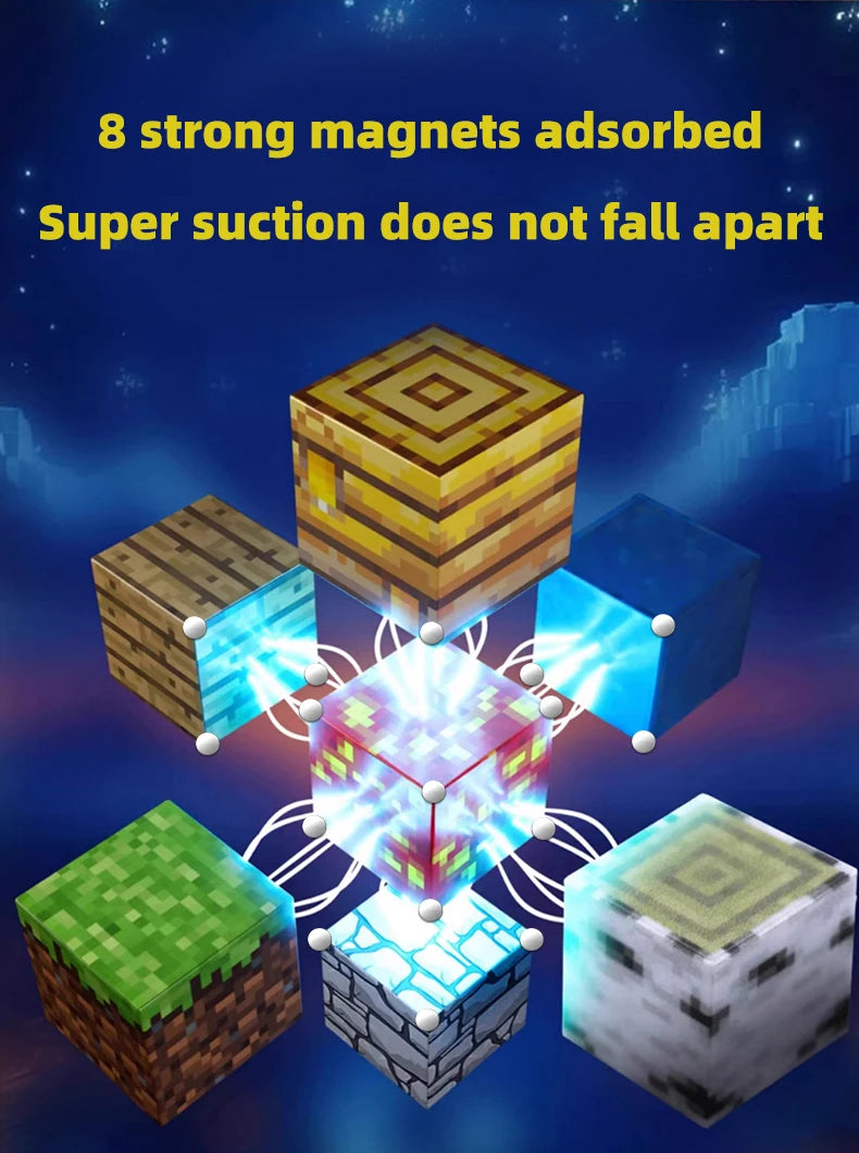 Magnetic building blocks toy building blocks full set of children's DIY assembly toy building blocks table building games June 1