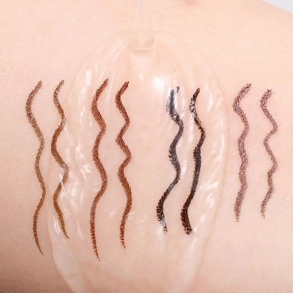 Waterproof Quick-drying Liquid Eyeliner/ultra-fine Matte Black Brown/long-lasting Silkworm Eyeliner/eye Makeup/gifts