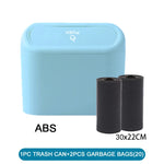 Car Trash Can (with Lid) Contains 60 (300) Garbage Bags, Small Car Trash Can, Leak-proof Mini Car Accessories