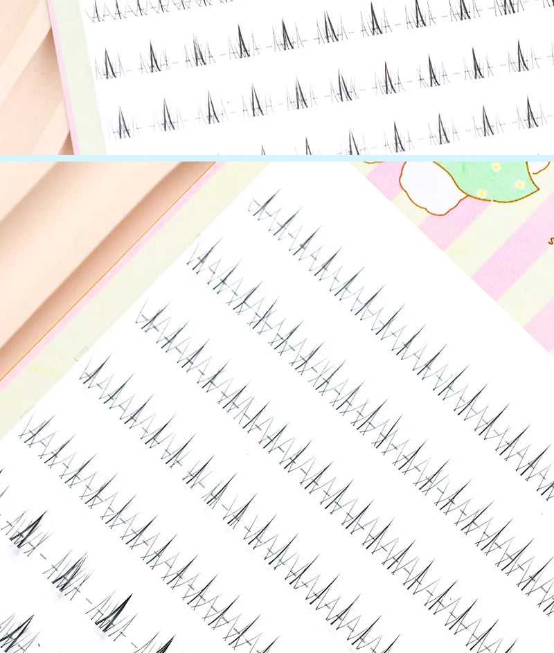 5-7mm Air Lower Eyelashes Fairy Fake LashesSegmented Natural Under Lashes Manga Bottom Lashes Makeup Eyelash Makeup Tool10 Rows