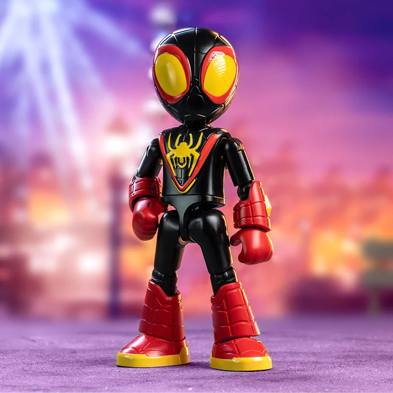 In Stock Genuine Blokees Marvel Spidey Amazing Friend Spider-Man Miles Ant-Man Anime Figure Action Figure Model Collection Toys