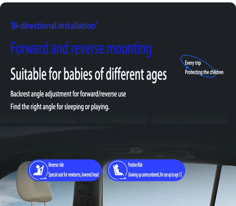 Baby Car Seats Infant Safety Car Seats Child Safety Booster Car Seats Convertible Child Safety Car Seats with Isofix for 0-12Y